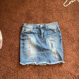 Plain jean skirt